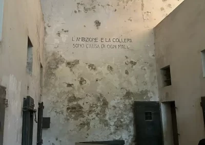 l'interno delle carceri di pizzighettone